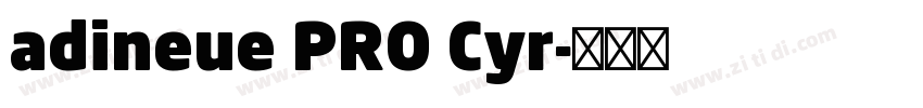 adineue PRO Cyr字体转换